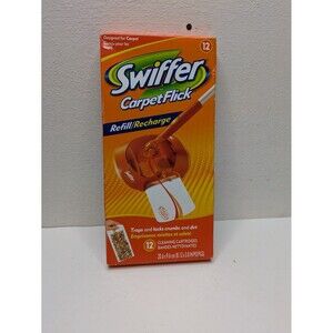 Swiffer Carpet Flick Carpet Sweeper Refill 12 Pack Discontinued HTF Sealed NEW